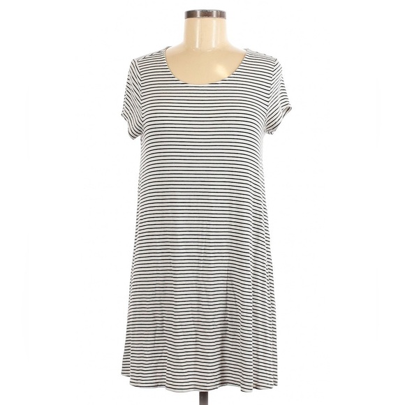 Mossimo Supply Co. Dresses & Skirts - Mossimo Women's Striped T Shirt Mini Dress Black and White